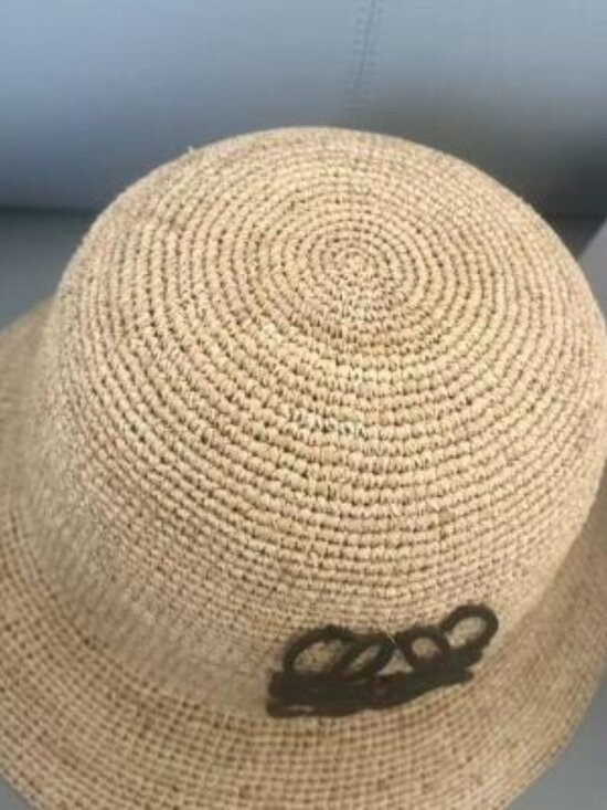 Loewe Beach Straw Hat black